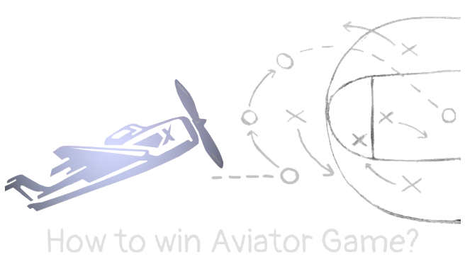A blackboard with a drawing of a plane and a aviator strategy for game

